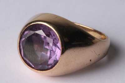 GOLD AMETHYST RING