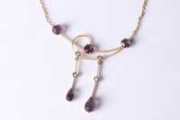 GOLD AMETHYST NECKLACE