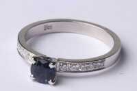SAPPHIRE and DIAMOND RING