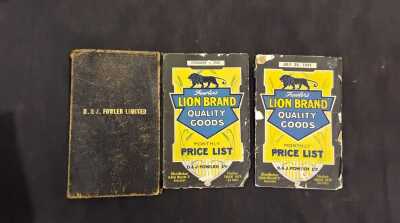 D. & J. FOWLER TRADE CATALOGUES
