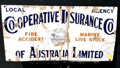 ENAMEL SIGN