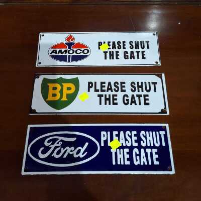 VINTAGE STYLE ENAMEL SIGNS