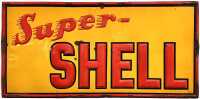 SHELL ENAMEL SIGN