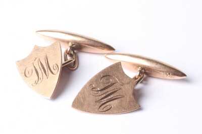 GOLD CUFFLINKS