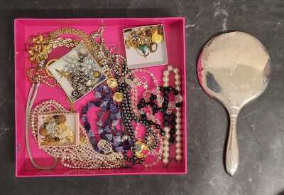 COSTUME JEWELLERY & MIRROR
