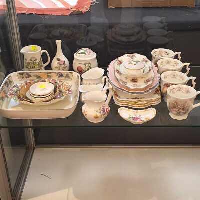 FLORAL DECORATED CHINA