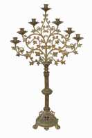 PAIR OF ECCLESIASTICAL CANDELABRA - 2