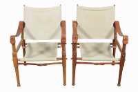 PAIR OF SAFARI CHAIRS - 2