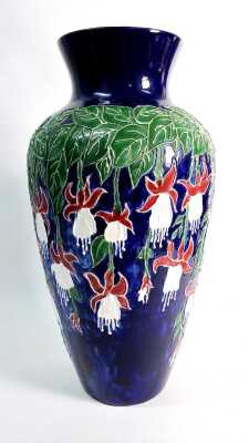 FLORAL DECORATED VASE