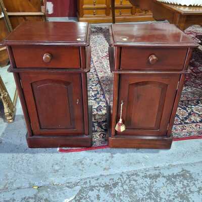 PAIR OF BEDSIDES