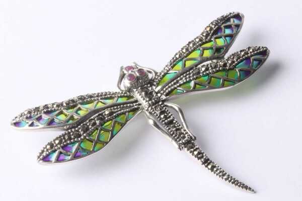 SILVER ENAMEL PENDANT