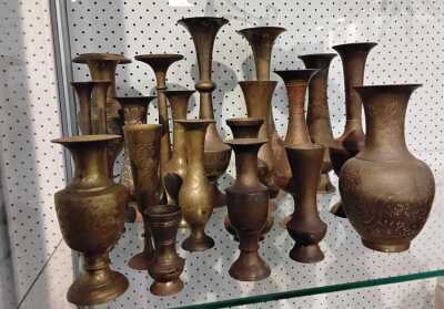 BRASS VASES