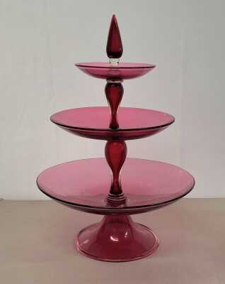 GLASS CAKE STAND