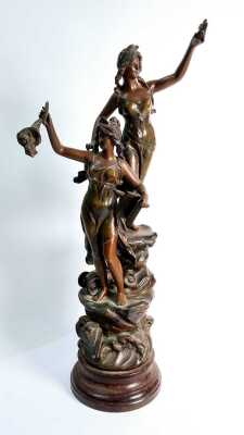 SPELTER STATUE