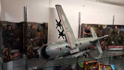 ACTION FIGURES AND PLANE