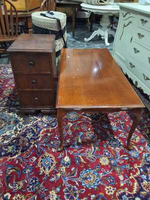 BEDSIDE AND TABLE