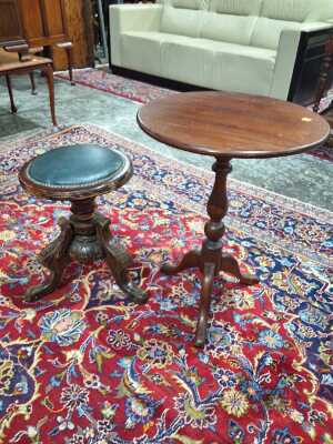 TABLE AND STOOL
