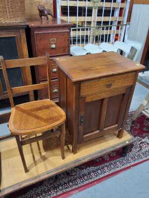 POT CABINET AND CHAIR