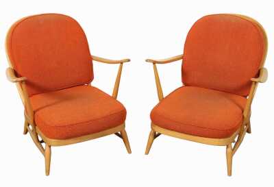 PAIR OF ERCOL WINDSOR ARMCHAIRS