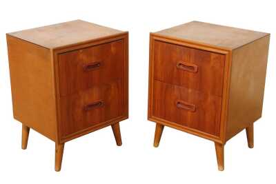 PAIR OF PETITE BEDSIDE DRAWERS