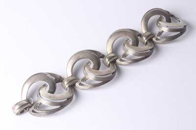 SILVER MODERNIST BRACELET