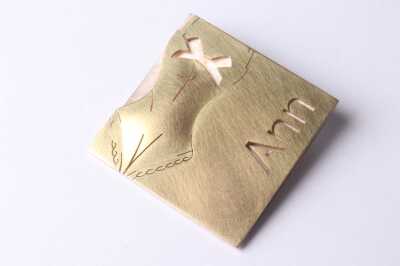GOLD & SILVER BROOCH