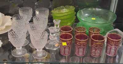 COLOURED GLASSWARE