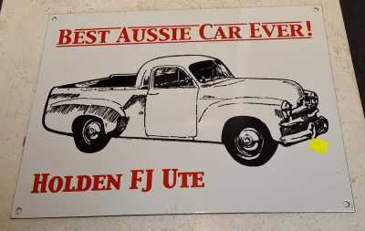 VINTAGE STYLE ENAMEL SIGN