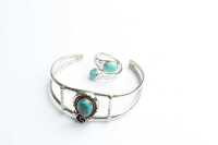 SILVER BANGLE & RING