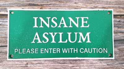 ASYLUM PLAQUE