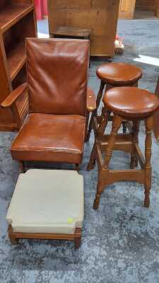 CHAIR AND STOOLS