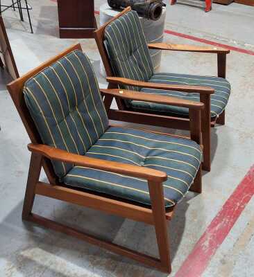 TEAK ARMCHAIRS