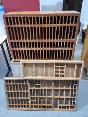 PRINTERS TRAYS & PIGEON HOLES