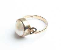 SILVER PEARL RING