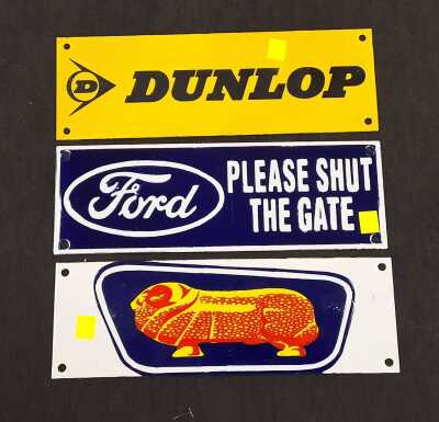 VINTAGE STYLE ENAMEL SIGNS