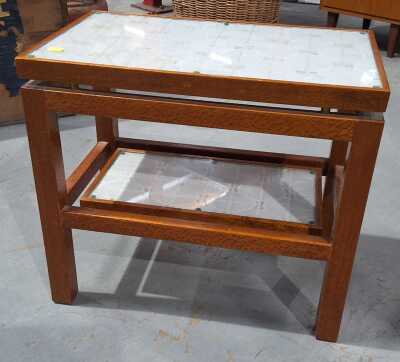 SILKY OAK SIDE TABLE