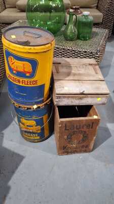 CANS AND CRATES