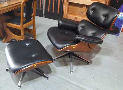 LOUNGE CHAIR AND STOOL
