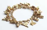 GOLD CHARM BRACELET - 2