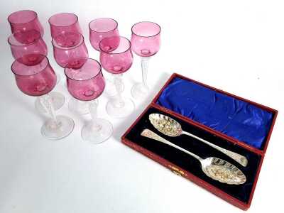 ANTIQUE WINE GLASSES