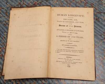 'HUMAN LONGEVITY' (1799)