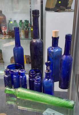 VINTAGE COLOURED BOTTLES