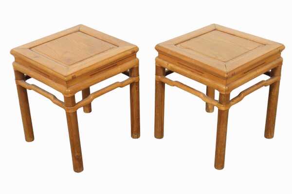 PAIR OF SIDE TABLES