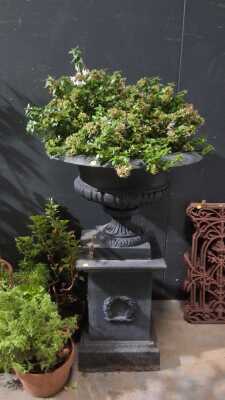 URN AND PEDESTAL