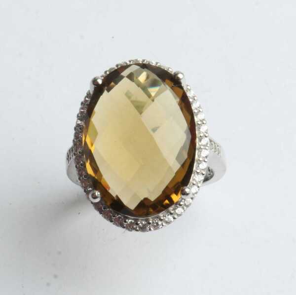SILVER GEMSTONE RING