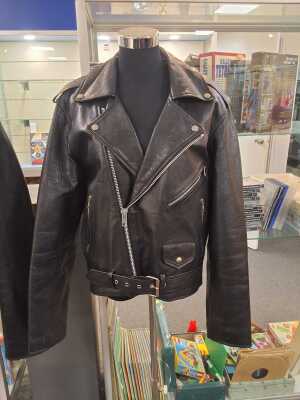 LEATHER BIKER JACKET