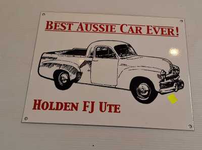 VINTAGE STYLE ENAMEL SIGN
