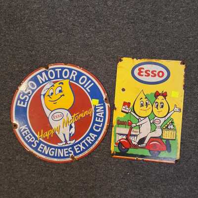 VINTAGE STYLE ENAMEL SIGNS
