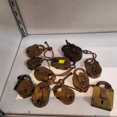 ELEVEN PADLOCKS