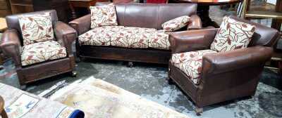 LEATHER LOUNGE SUITE